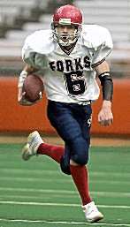 Chenango Forks quarterback Tim Batty completed four of 13 passes for 119 yards and two touchdowns in a 12-7 Class B victory over Westhill.