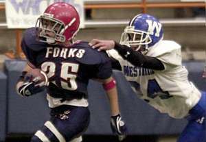 Jason Chier scored three touchdowns and had 70 of Chenango Forks' 368 yards rushing in Saturday's 48-7 Class B quarterfinal playoff victory over Westhill.